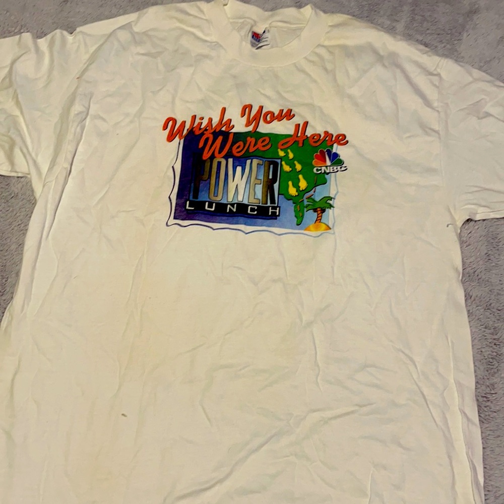 Power Lunch CNBC vintage tee